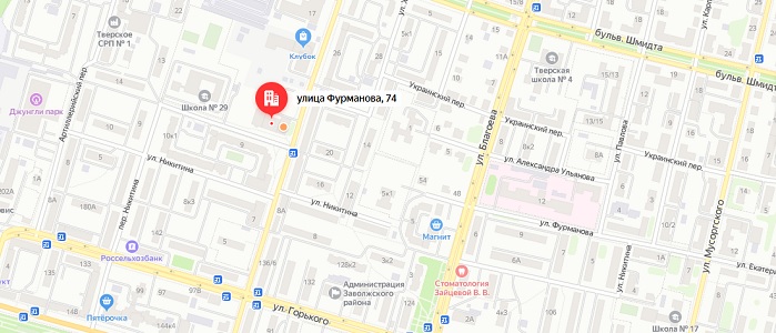 карта Боровичи мебель улица Фурманова 74 